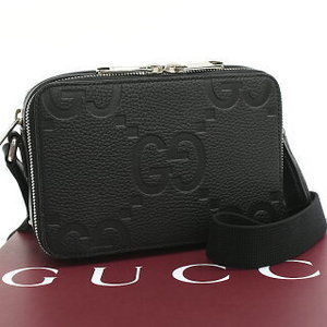 Gucci Jumbo GG Crossbody Black Leather